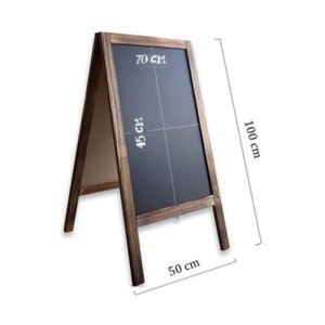 pak-120-000162-1 STAND ΜΕΝΟΥ FELEX PAKOWORLD ΚΑΡΥΔΙ-ΜΑΥΡΟ 50X25X100ΕΚ