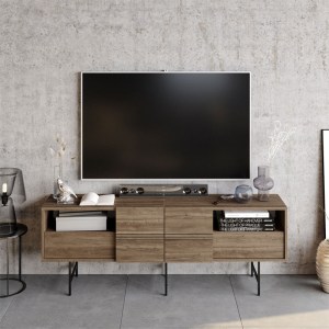 pak-120-000380-1 ΜΠΟΥΦΕΣ KEVAN PAKOWORLD ΚΑΡΥΔΙ-ΜΑΥΡΟ ΠΟΔΙ 180X35X65ΕΚ