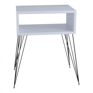 pak-120-000400-2 ΚΟΜΟΔΙΝΟ NAIDA PAKOWORLD ΛΕΥΚΟ ΜΕΛΑΜΙΝΗΣ 45X30X59ΕΚ