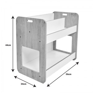 pak-120-000419-3 ΡΑΦΙΕΡΑ DOVERE PAKOWORLD ΦΥΣΙΚΟ-ΛΕΥΚΟ MDF 56X34X55ΕΚ