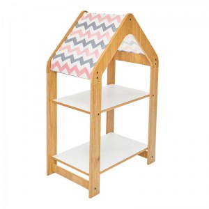 pak-120-000425 ΡΑΦΙΕΡΑ MONTESSORI ZOILEN PAKOWORLD ΦΥΣΙΚΟ-ΛΕΥΚΟ-ΡΟΖ MDF 50X30X80ΕΚ