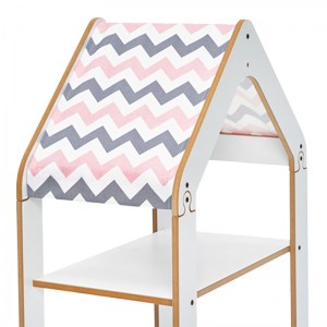 pak-120-000427-2 ΡΑΦΙΕΡΑ MONTESSORI ZOILEN PAKOWORLD ΛΕΥΚΟ-ΡΟΖ MDF 50X30X80ΕΚ