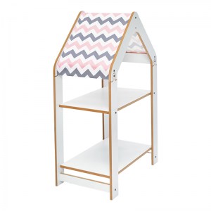 pak-120-000427 ΡΑΦΙΕΡΑ MONTESSORI ZOILEN PAKOWORLD ΛΕΥΚΟ-ΡΟΖ MDF 50X30X80ΕΚ