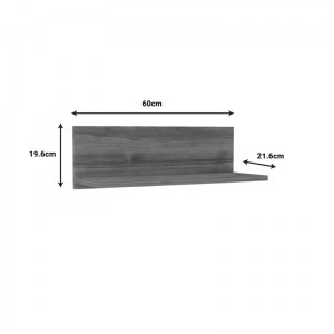 pak-120-000463-1 ΡΑΦΙΕΡΑ ΤΟΙΧΟΥ FANE PAKOWORLD ΛΕΥΚΟ ΜΕΛΑΜΙΝΗΣ 60X21.6X19.6ΕΚ
