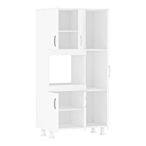 pak-120-000480-3 ΝΤΟΥΛΑΠΑ ΚΟΥΖΙΝΑΣ DEFNE PAKOWORLD ΣΕ ΛΕΥΚΗ ΑΠΟΧΡΩΣΗ  89X37.5X160ΕΚ