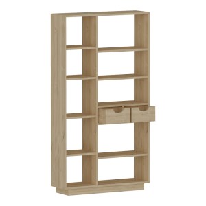 pak-120-000484-3 ΒΙΒΛΙΟΘΗΚΗ ΜΕ ΣΥΡΤΑΡΙΑ DAKIN PAKOWORLD ΣΕ OAK ΑΠΟΧΡΩΣΗ 80X25X190ΕΚ