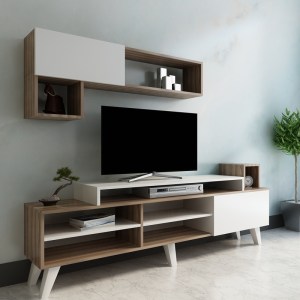 pak-120-000486-1 ΣΥΝΘΕΣΗ ΣΑΛΟΝΙΟΥ VISAO PAKOWORLD ΣΕ ΛΕΥΚΗ-ΚΑΡΥΔΙ ΑΠΟΧΡΩΣΗ 180X32X55ΕΚ