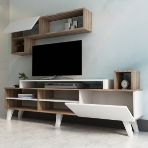 pak-120-000486-2 ΣΥΝΘΕΣΗ ΣΑΛΟΝΙΟΥ VISAO PAKOWORLD ΣΕ ΛΕΥΚΗ-ΚΑΡΥΔΙ ΑΠΟΧΡΩΣΗ 180X32X55ΕΚ