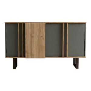 pak-120-000490-2 ΜΠΟΥΦΕΣ AMANDA I PAKOWORLD ΣΕ ΑΝΘΡΑΚΙ-ΚΑΡΥΔΙ ΑΠΟΧΡΩΣΗ 160X74X79ΕΚ