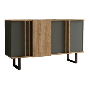 pak-120-000490 ΜΠΟΥΦΕΣ AMANDA I PAKOWORLD ΣΕ ΑΝΘΡΑΚΙ-ΚΑΡΥΔΙ ΑΠΟΧΡΩΣΗ 160X74X79ΕΚ