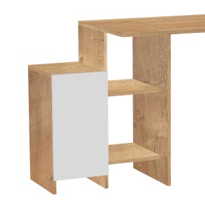 pak-120-000502-1 ΓΡΑΦΕΙΟ ΜΕ ΡΑΦΙΕΡΑ KELY PAKOWORLD ΣΕ ΦΥΣΙΚΗ-ΛΕΥΚΗ ΑΠΟΧΡΩΣΗ 113X55X74ΕΚ