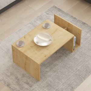 pak-120-000505-2 ΤΡΑΠΕΖΙ ΣΑΛΟΝΙΟΥ POKO PAKOWORLD ΣΕ OAK ΑΠΟΧΡΩΣΗ 86.8X50X32,4ΕΚ
