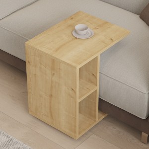 pak-120-000509-2 ΒΟΗΘΗΤΙΚΟ ΤΡΑΠΕΖΙ ΣΑΛΟΝΙΟΥ TAMY PAKOWORLD ΤΡΟΧΗΛΑΤΟ ΣΕ OAK ΑΠΟΧΡΩΣΗ 45X35X50ΕΚ
