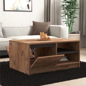pak-120-000511-2 ΤΡΑΠΕΖΙ ΣΑΛΟΝΙΟΥ NARLI PAKOWORLD ΣΕ SONOMA ΑΠΟΧΡΩΣΗ 90X60X45ΕΚ