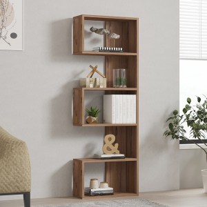pak-120-000520-1 ΒΙΒΛΙΟΘΗΚΗ CASCADE PAKOWORLD ΣΕ SONOMA  ΑΠΟΧΡΩΣΗ 51.8X22X150ΕΚ