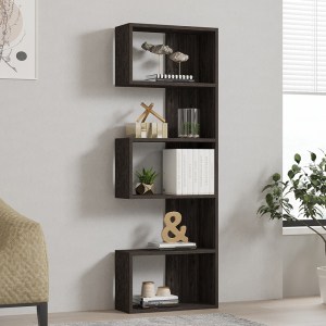 pak-120-000521-1 ΒΙΒΛΙΟΘΗΚΗ CASCADE PAKOWORLD ΣΕ ΣΚΟΥΡΟ ΚΑΡΥΔΙ ΑΠΟΧΡΩΣΗ 51.8X22X150ΕΚ