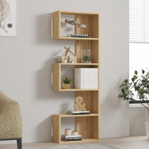 pak-120-000522-1 ΒΙΒΛΙΟΘΗΚΗ CASCADE PAKOWORLD ΣΕ OAK ΑΠΟΧΡΩΣΗ 51.8X22X150ΕΚ