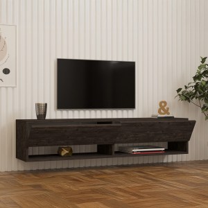 pak-120-000529-2 ΕΠΙΠΛΟ ΤΗΛΕΟΡΑΣΗΣ ΕΠΙΤΟΙΧΙΟ MELOSA PAKOWORLD ΣΕ ΣΚΟΥΡΟ ΚΑΡΥΔΙ ΑΠΟΧΡΩΣΗ 141X30X31ΕΚ