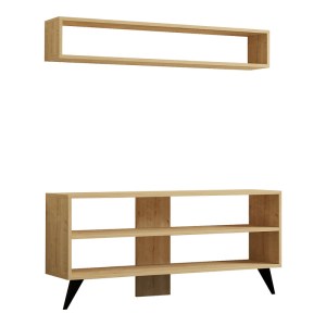 pak-120-000536 ΣΥΝΘΕΤΟ ΣΑΛΟΝΙΟΥ PRESTIGE PAKOWORLD ΣΕ OAK ΑΠΟΧΡΩΣΗ 120X29,6X50ΕΚ