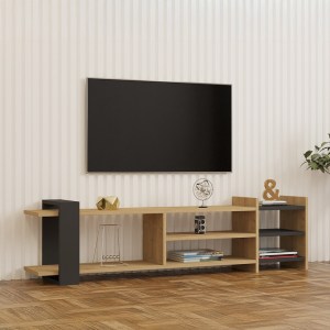 pak-120-000539-1 ΕΠΙΠΛΟ ΤΗΛΕΟΡΑΣΗΣ RINIA PAKOWORLD ΣΕ OAK-ΑΝΘΡΑΚΙ ΑΠΟΧΡΩΣΗ 153,60X26X40ΕΚ