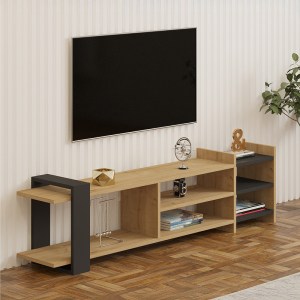 pak-120-000539-2 ΕΠΙΠΛΟ ΤΗΛΕΟΡΑΣΗΣ RINIA PAKOWORLD ΣΕ OAK-ΑΝΘΡΑΚΙ ΑΠΟΧΡΩΣΗ 153,60X26X40ΕΚ