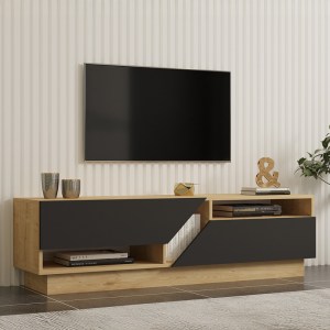 pak-120-000544-1 ΕΠΙΠΛΟ ΤΗΛΕΟΡΑΣΗΣ COGO PAKOWORLD ΣΕ OAK- ΑΝΘΡΑΚΙ ΑΠΟΧΡΩΣΗ 160X40X45ΕΚ