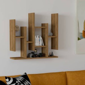 pak-120-000556-1 ΡΑΦΙΕΡΑ ΤΟΙΧΟΥ BEMBA PAKOWORLD ΣΕ ΚΑΡΥΔΙ ΑΠΟΧΡΩΣΗ 70X19,6X68,8ΕΚ