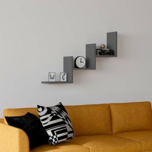 pak-120-000558-1 ΡΑΦΙΕΡΑ ΤΟΙΧΟΥ MAUER PAKOWORLD ΣΕ ΑΝΘΡΑΚΙ ΑΠΟΧΡΩΣΗ 90X19,6X60ΕΚ