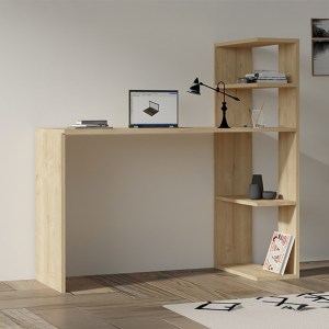 pak-120-000572-1 ΓΡΑΦΕΙΟ ΜΕ ΒΙΒΛΙΟΘΗΚΗ MERGO PAKOWORLD ΣΕ OAK ΑΠΟΧΡΩΣΗ 121X51X75ΕΚ