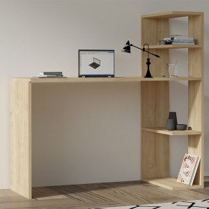 pak-120-000572 ΓΡΑΦΕΙΟ ΜΕ ΒΙΒΛΙΟΘΗΚΗ MERGO PAKOWORLD ΣΕ OAK ΑΠΟΧΡΩΣΗ 121X51X75ΕΚ