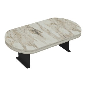pak-120-000579 ΒΟΗΘΗΤΙΚΟ ΤΡΑΠΕΖΑΚΙ LINEA PAKOWORLD ΣΕ ΓΚΡΙ ΟΨΗ ΜΑΡΜΑΡΟΥ  ΜΕ ΜΑΥΡΑ ΜΕΤΑΛΛΙΚΑ ΠΟΔΙΑ 20X35X10ΕΚ