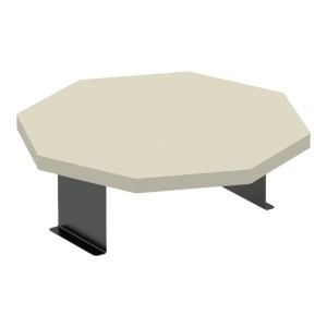 pak-120-000587 ΒΟΗΘΗΤΙΚΟ ΤΡΑΠΕΖΑΚΙ LINEA PAKOWORLD ΣΕ ΑΠΟΧΡΩΣΗ ΚΡΕΜΑ ΜΕ ΜΑΥΡΑ ΜΕΤΑΛΛΙΚΑ ΠΟΔΙΑ Φ34X10ΕΚ