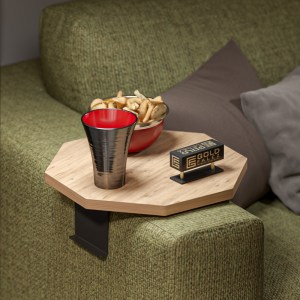 pak-120-000588-1 ΒΟΗΘΗΤΙΚΟ ΤΡΑΠΕΖΑΚΙ LINEA PAKOWORLD ΣΕ SONOMA ΑΠΟΧΡΩΣΗ ΜΕ ΜΑΥΡΑ ΜΕΤΑΛΛΙΚΑ ΠΟΔΙΑ Φ34X10ΕΚ