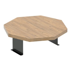 pak-120-000588 ΒΟΗΘΗΤΙΚΟ ΤΡΑΠΕΖΑΚΙ LINEA PAKOWORLD ΣΕ SONOMA ΑΠΟΧΡΩΣΗ ΜΕ ΜΑΥΡΑ ΜΕΤΑΛΛΙΚΑ ΠΟΔΙΑ Φ34X10ΕΚ