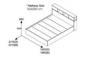 pak-123-000009-2 ΚΡΕΒΑΤΙ ΔΙΠΛΟ OLYMPUS ΣΕ ΧΡΩΜΑ CASTILLO-TORO 160X200ΕΚ