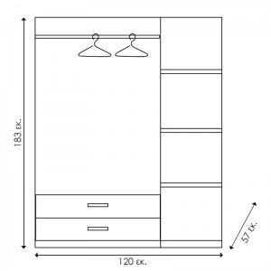 pak-123-000022-3 ΝΤΟΥΛΑΠΑ ΡΟΥΧΩΝ ΤΡΙΦΥΛΛΗ OLYMPUS ΧΡΩΜΑ CASTILLO-TORO 120X57X183ΕΚ