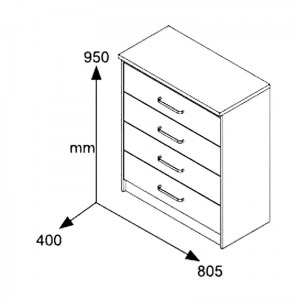 pak-123-000037-5 ΣΥΡΤΑΡΙΕΡΑ OLYMPUS ΜΕ 4 ΣΥΡΤΑΡΙΑ ΧΡΩΜΑ WENGE 80X40X95ΕΚ