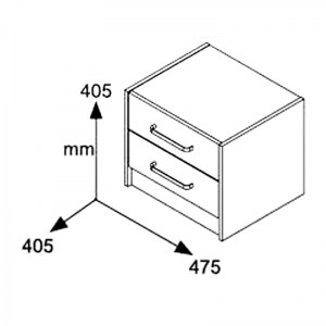 pak-123-000051-5 ΚΟΜΟΔΙΝΟ OLYMPUS PAKOWORLD ΧΡΩΜΑ WENGE 47,5X40,5X40,5ΕΚ