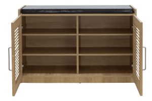 pak-123-000059-2 ΠΑΠΟΥΤΣΟΘΗΚΗ-ΣΚΑΜΠΩ CRISPY 9 ΖΕΥΓΩΝ ΧΡΩΜΑ SONOMA ΜΕ ΜΑΞΙΛΑΡΙ 94X34,5X60ΕΚ