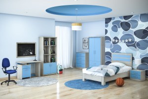 pak-123-000078-1 ΣΥΡΤΑΡΙΕΡΑ ΠΑΙΔΙΚΗ LOONEY ΜΕ 4 ΣΥΡΤΑΡΙΑ ΧΡΩΜΑ CASTILLO-ΜΠΛΕ 80X40X95ΕΚ