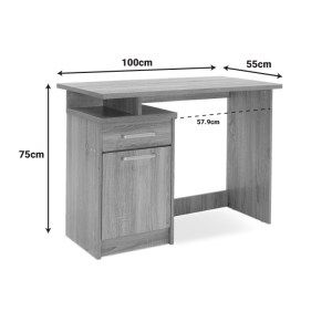 pak-123-000081-5 ΓΡΑΦΕΙΟ ΕΡΓΑΣΙΑΣ LOONEY PAKOWORLD ΧΡΩΜΑ CASTILLO-ΡΟΖ 100X55X75ΕΚ