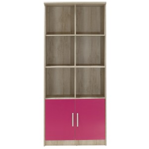 pak-123-000083-2 ΒΙΒΛΙΟΘΗΚΗ ΠΑΙΔΙΚΗ ΣΥΝΘΕΤΗ LOONEY ΧΡΩΜΑ CASTILLO-ΡΟΖ 80,5X36,5X183,5ΕΚ