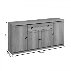 pak-123-000165-3 ΜΠΟΥΦΕΣ LIBBY PAKOWORLD ΦΥΣΙΚΟ 160X39.5X83ΕΚ