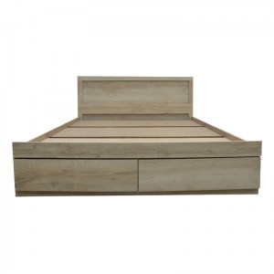pak-123-000206-2 ΚΡΕΒΑΤΙ ΔΙΠΛΟ NALOS PAKOWORLD ΜΕ ΣΥΡΤΑΡΙ CASTILLO-OAK 140X200ΕΚ