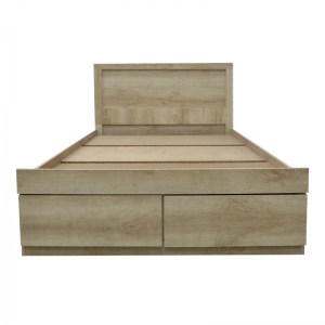 pak-123-000207-2 ΚΡΕΒΑΤΙ ΜΟΝΟ NALOS PAKOWORLD ΜΕ ΣΥΡΤΑΡΙ CASTILLO-OAK 100X200ΕΚ