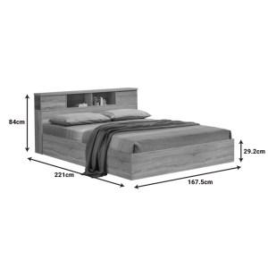 pak-123-000225-3 ΚΡΕΒΑΤΙ ΔΙΠΛΟ OLYMPUS PAKOWORLD ΣΕ ΦΥΣΙΚΗ ΑΠΟΧΡΩΣΗ 160X200ΕΚ