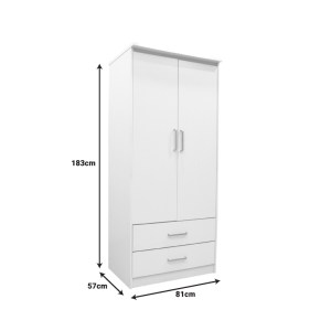pak-123-000227-5 ΝΤΟΥΛΑΠΑ ΡΟΥΧΩΝ ΔΙΦΥΛΛΗ OLYMPUS PAKOWORLD ΣΕ ΛΕΥΚΗ ΑΠΟΧΡΩΣΗ 81X57X183ΕΚ
