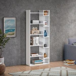 pak-123-000240-1 ΒΙΒΛΙΟΘΗΚΗ NAYA PAKOWORLD ΣΕ ΛΕΥΚΗ ΑΠΟΧΡΩΣΗ 72X30X182.5ΕΚ