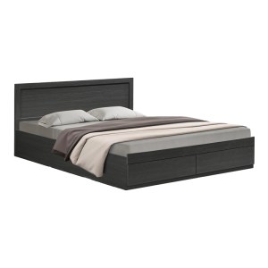 pak-123-000242 ΚΡΕΒΑΤΙ OLYMPUS PAKOWORLD ΜΕ ΣΥΡΤΑΡΙ ΣΕ WENGE ΑΠΟΧΡΩΣΗ 140X200ΕΚ