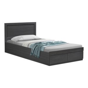 pak-123-000244 ΚΡΕΒΑΤΙ OLYMPUS PAKOWORLD ΜΕ ΣΥΡΤΑΡΙ ΣΕ WENGE ΑΠΟΧΡΩΣΗ 100X200ΕΚ